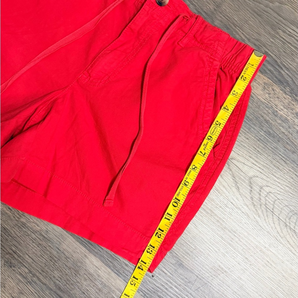 Sonoma Women's Vibrant Red Flat Front Shorts 97%Cotton 3%Spandes - Picture 9 of 11